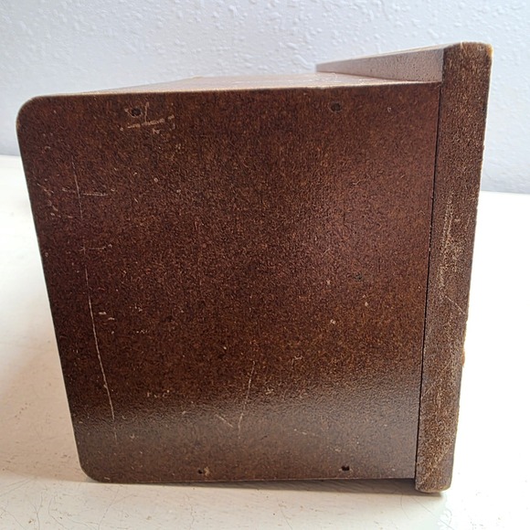 Vintage Wooden Heart Apothecary Organizer 6 Drawer Jewelry Box Cottage Decor - Picture 14 of 14